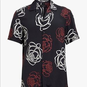 All Saints Hyogo Abstract Rose Shirt